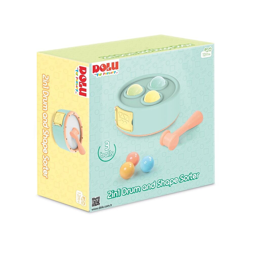 Nessiworld 5193 OYUNCAK 2Sİ 1 ARADA DAVUL VE TOP OYUNU