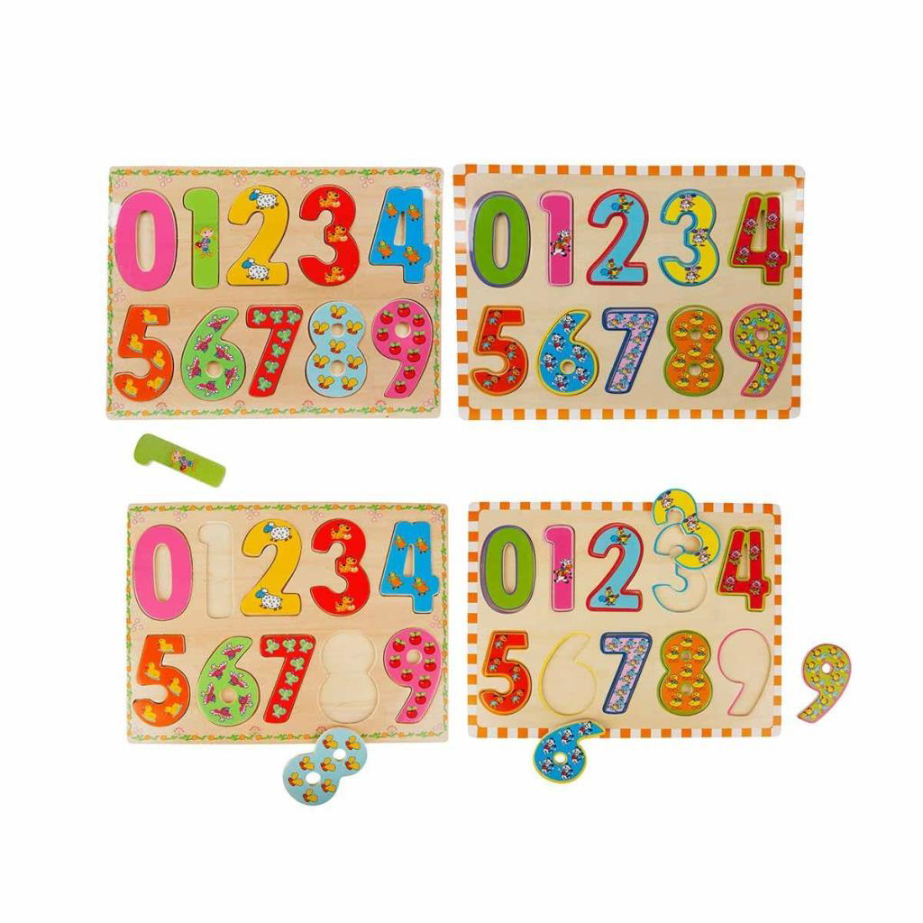 Nessiworld 5215 -Wooden Puzzle Numbers 10 Parça