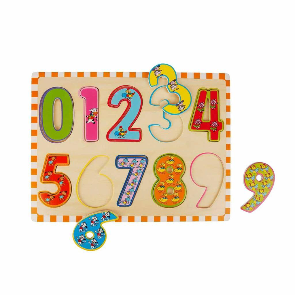 Nessiworld 5215 -Wooden Puzzle Numbers 10 Parça