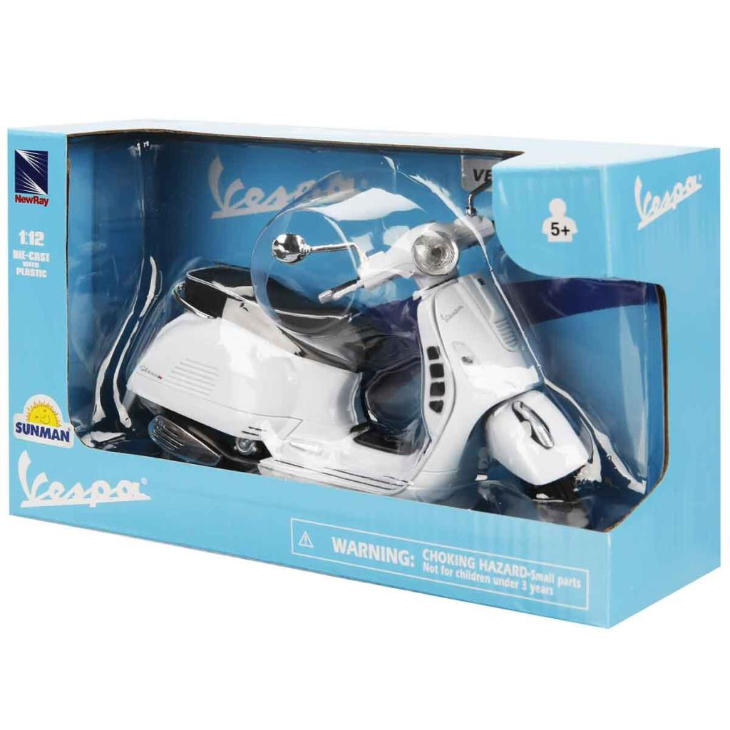 Nessiworld 57243 SUN- Vespa GTS 300 Super Beyaz Motor 1:12 Nessiworld 57243 SUN- Vespa GTS 300 Super Beyaz Motor 1:12
