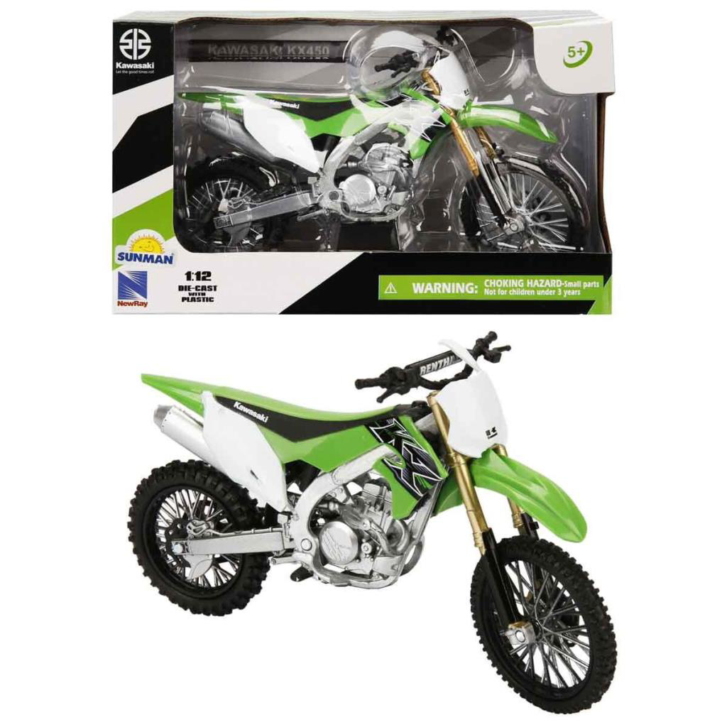 Nessiworld 57483 SUN- Kawasakı KX450 Yeşil 1:12 Nessiworld 57483 SUN- Kawasakı KX450 Yeşil 1:12