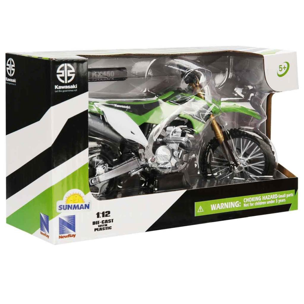 Nessiworld 57483 SUN- Kawasakı KX450 Yeşil 1:12 Nessiworld 57483 SUN- Kawasakı KX450 Yeşil 1:12