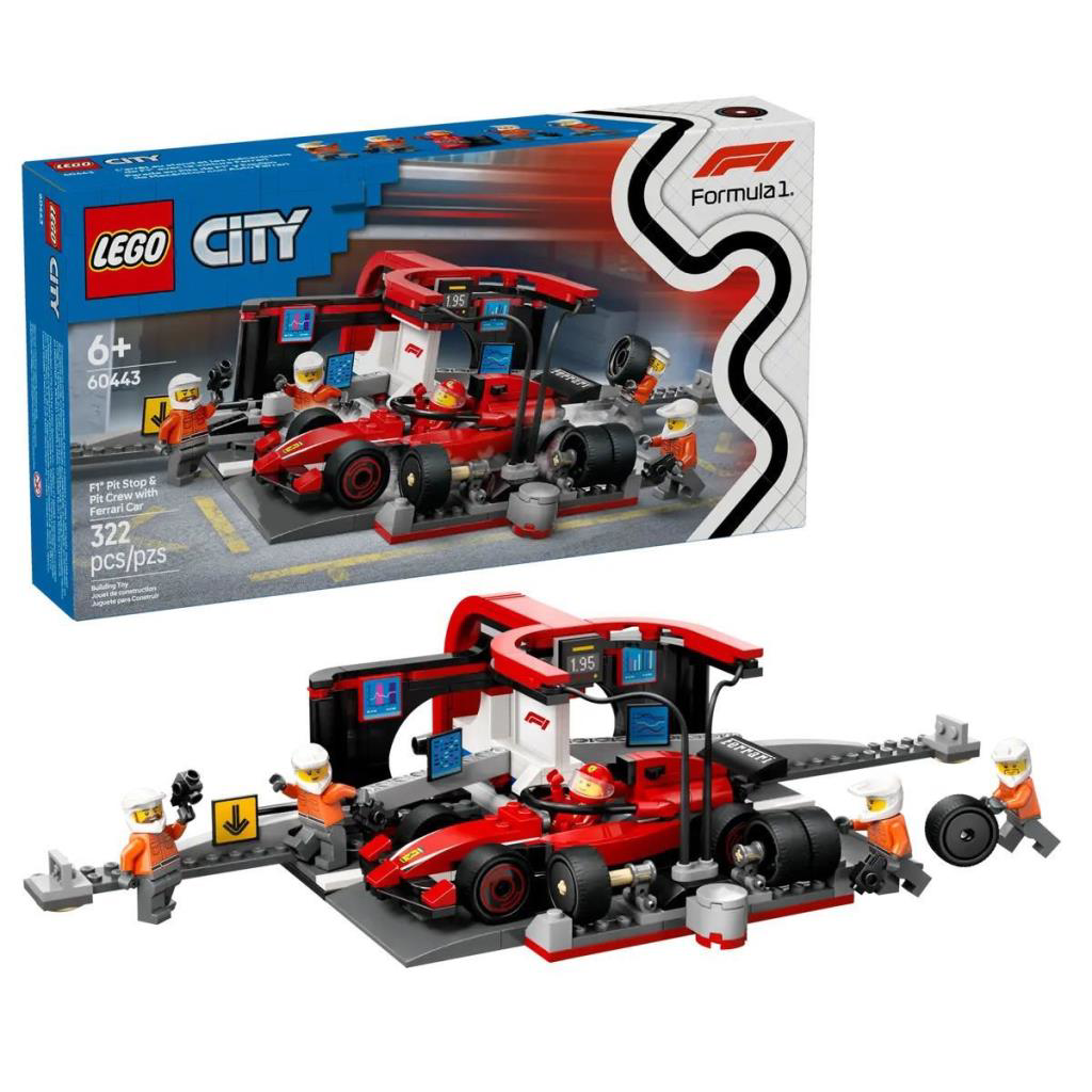Nessiworld 60443 Lego City Ferrari F1 Pit Stop ve Pit Ekibi 322 p Nessiworld 60443 Lego City Ferrari F1 Pit Stop ve Pit Ekibi 322 p