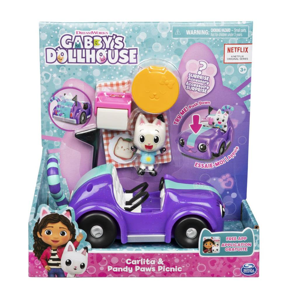 Nessiworld 6062145 Gabbys Dollhouse Pandy Paws ve Carlita Araba Nessiworld 6062145 Gabbys Dollhouse Pandy Paws ve Carlita Araba