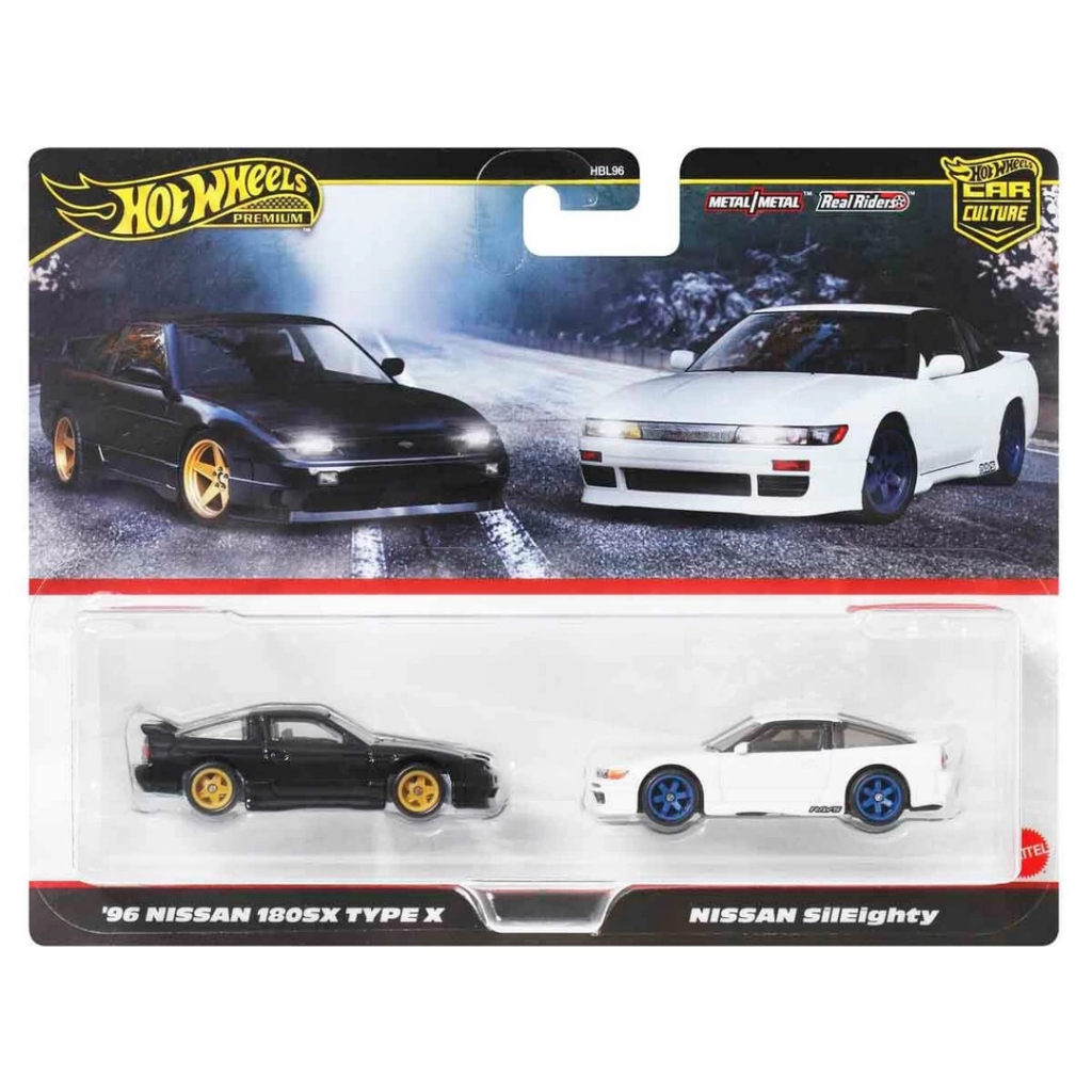 Nessiworld :64 Hot Wheels Premium Car Culture 2'li 96 Nissan 180s