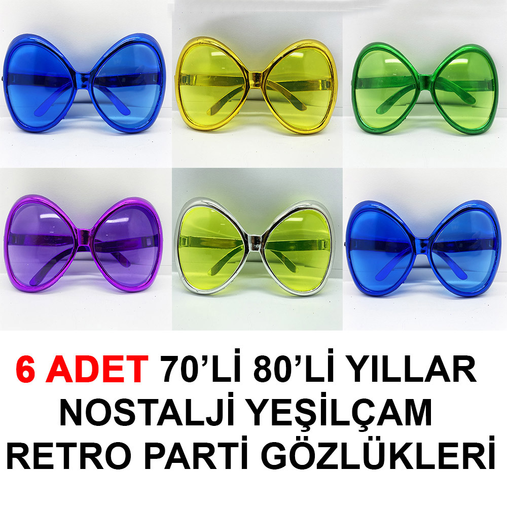 Nessiworld 70li 80li Yıllar Nostalji Yeşilçam Retro Parti Gözlükl