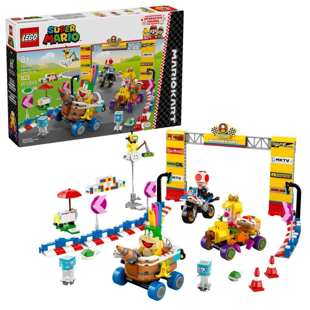Nessiworld 72036 Lego Super Mario - Baby Peach ve Grand Prix Seti