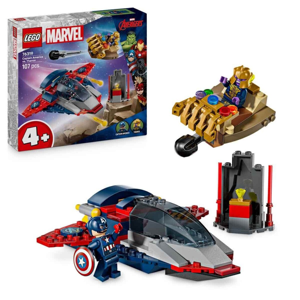 Nessiworld 76319 Lego Marvel Kaptan Amerika Thanosa Karşı 107parç Nessiworld 76319 Lego Marvel Kaptan Amerika Thanosa Karşı 107parç