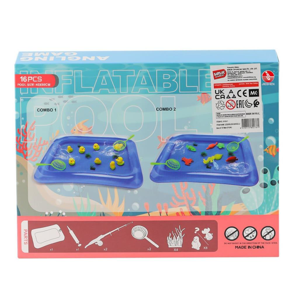 Nessiworld 8159-1 Şişebilen Havuzlu Balık Tutma Oyunu -Birliktoys Nessiworld 8159-1 Şişebilen Havuzlu Balık Tutma Oyunu -Birliktoys