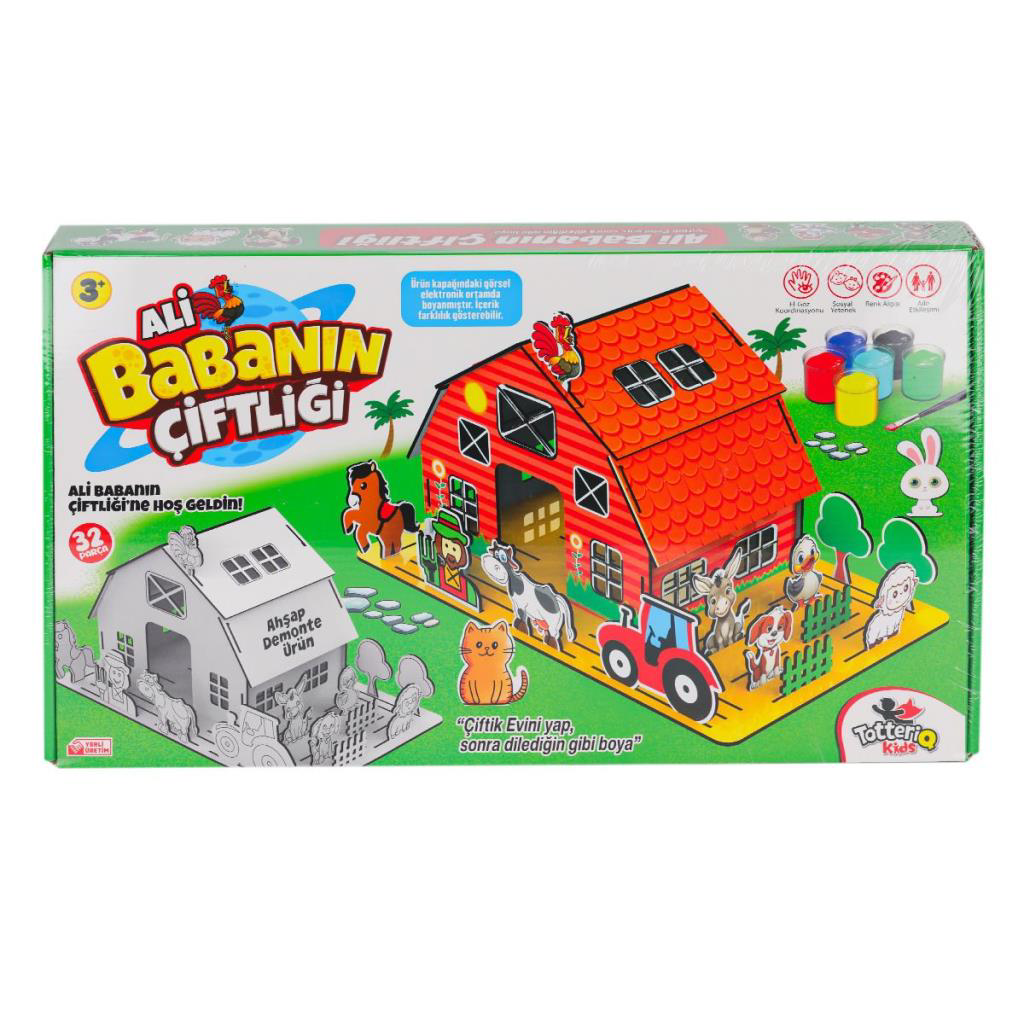 Nessiworld 8202 Ali Babanın Çiftliği 3D Puzzle ve Boyama -Totteri Nessiworld 8202 Ali Babanın Çiftliği 3D Puzzle ve Boyama -Totteri