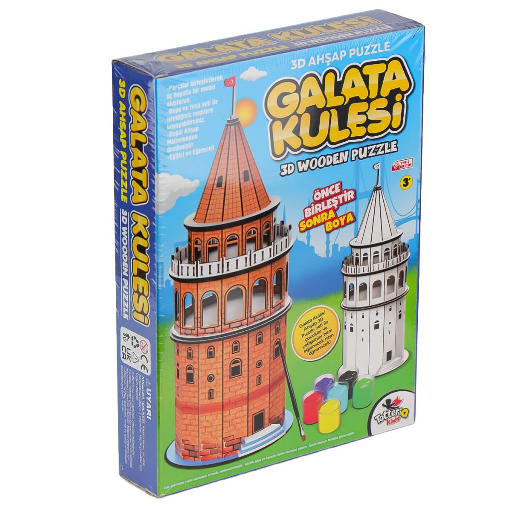 Nessiworld 8210 Galata Kulesi Ahşap 3D Puzzle Nessiworld 8210 Galata Kulesi Ahşap 3D Puzzle