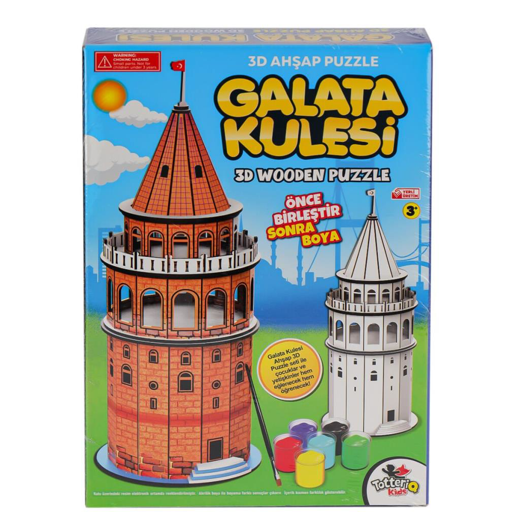 Nessiworld 8210 Galata Kulesi Ahşap 3D Puzzle Nessiworld 8210 Galata Kulesi Ahşap 3D Puzzle