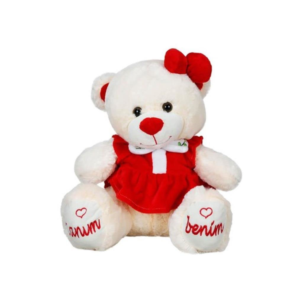 Nessiworld 8331 Canım Benim Elbiseli Peluş Ayı -Sunman Nessiworld 8331 Canım Benim Elbiseli Peluş Ayı -Sunman