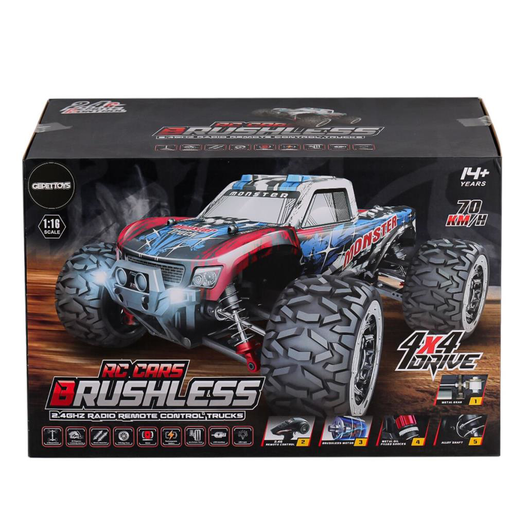 Nessiworld 866-1602 Kumandalı 1:16 70 km/h Brusless Araba 4x4 Nessiworld 866-1602 Kumandalı 1:16 70 km/h Brusless Araba 4x4