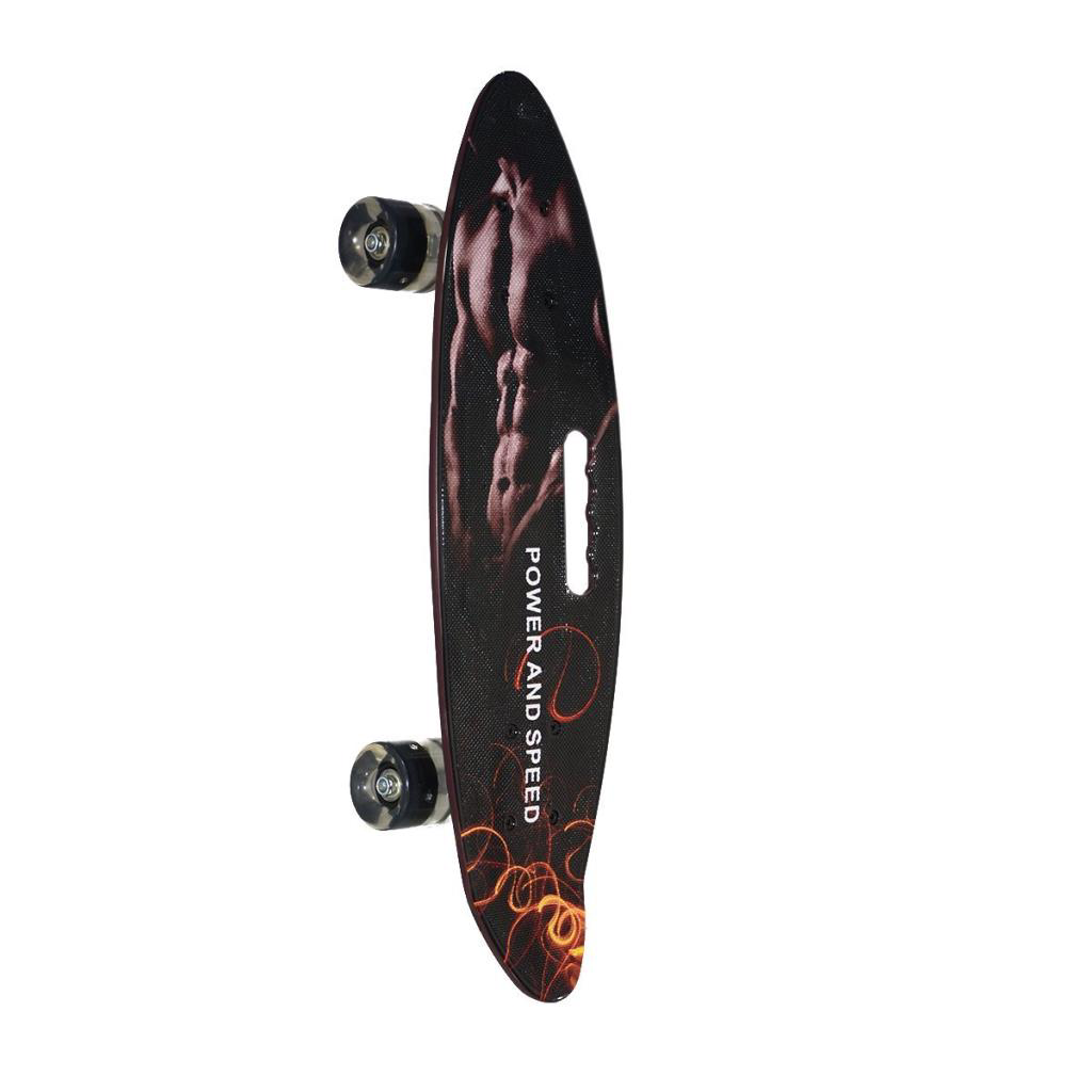 Nessiworld 885 Desenli Orta Boy Işıklı Kaykay 60 cm