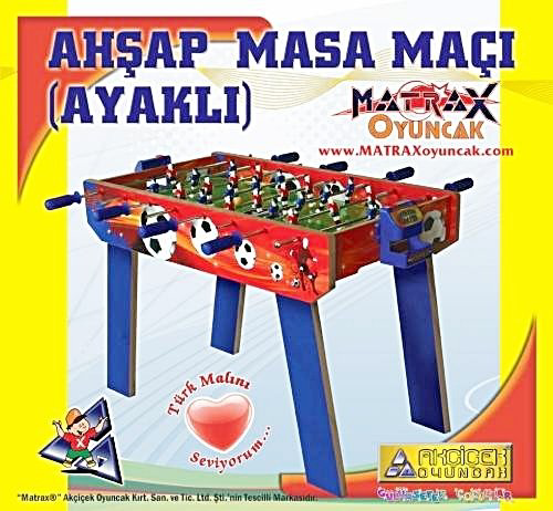 Nessiworld Ahşap Ayaklı Masa Maçı Langırt