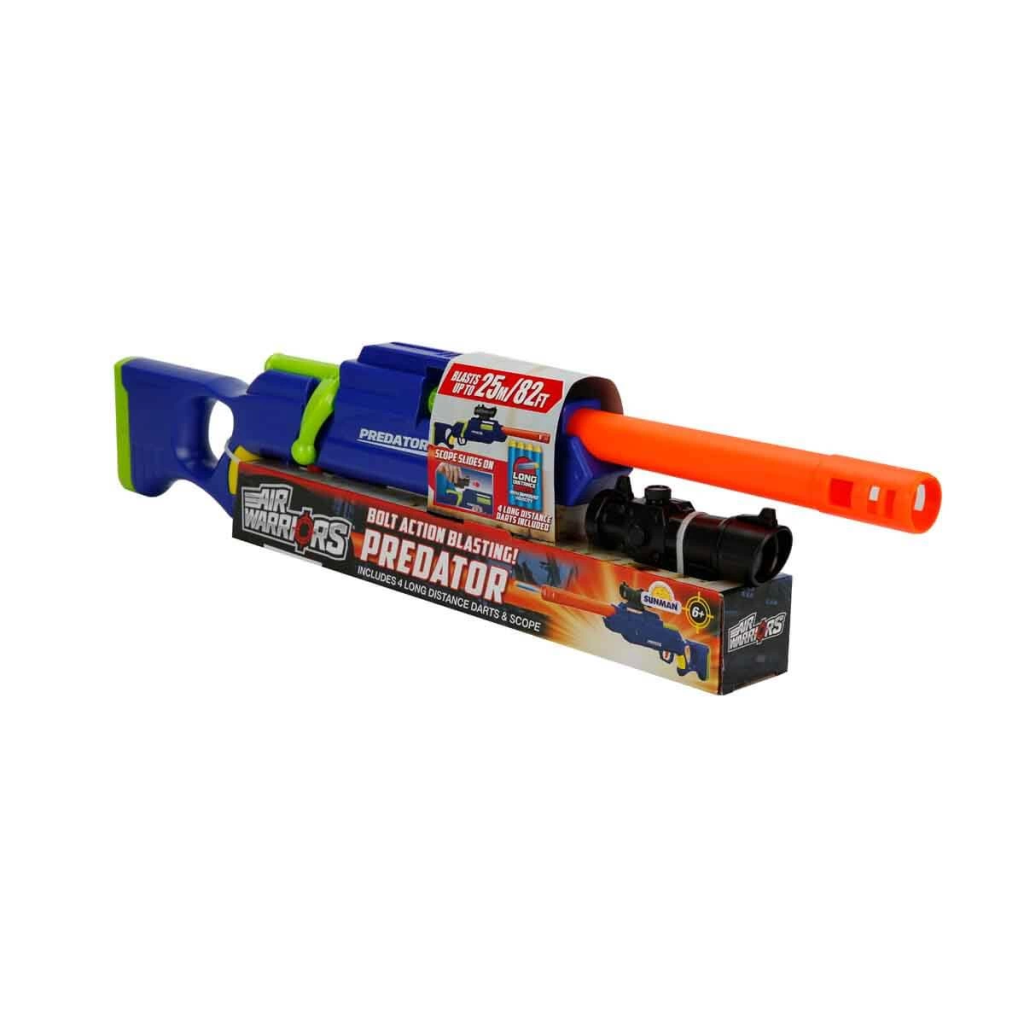Nessiworld Air Warriors Predator 4 Mermili Sünger Dart Atan Silah Nessiworld Air Warriors Predator 4 Mermili Sünger Dart Atan Silah
