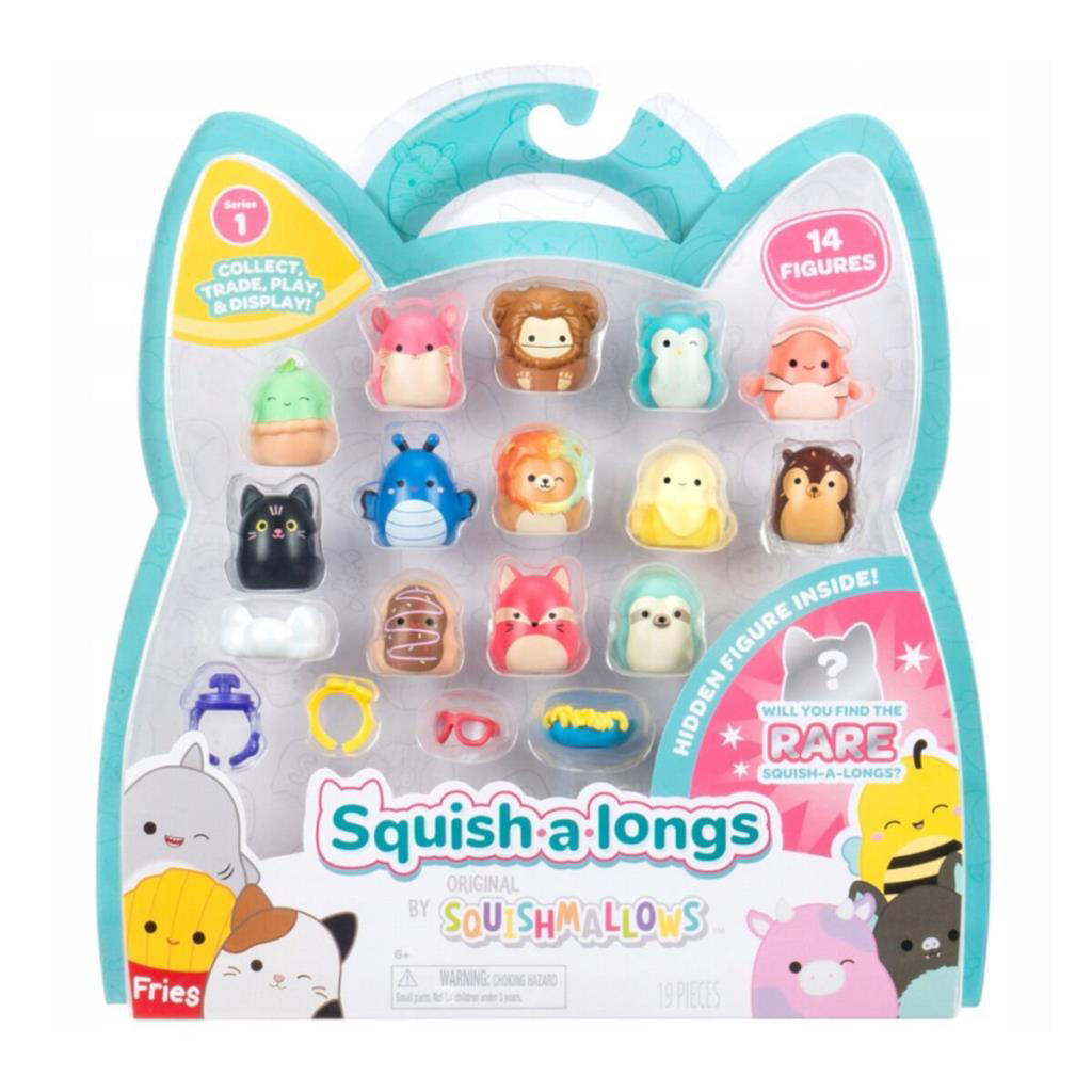 Nessiworld AL0029 Squish a longs 14 Figür + Yüzük Set Seri 1 Nessiworld AL0029 Squish a longs 14 Figür + Yüzük Set Seri 1