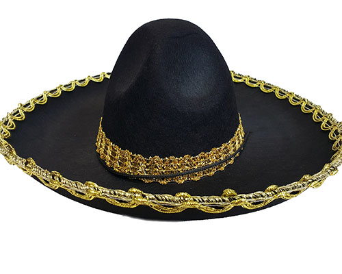 Nessiworld Altın Renk Şeritli Meksika Mariachi Latin Şapkası 55 c Nessiworld Altın Renk Şeritli Meksika Mariachi Latin Şapkası 55 c