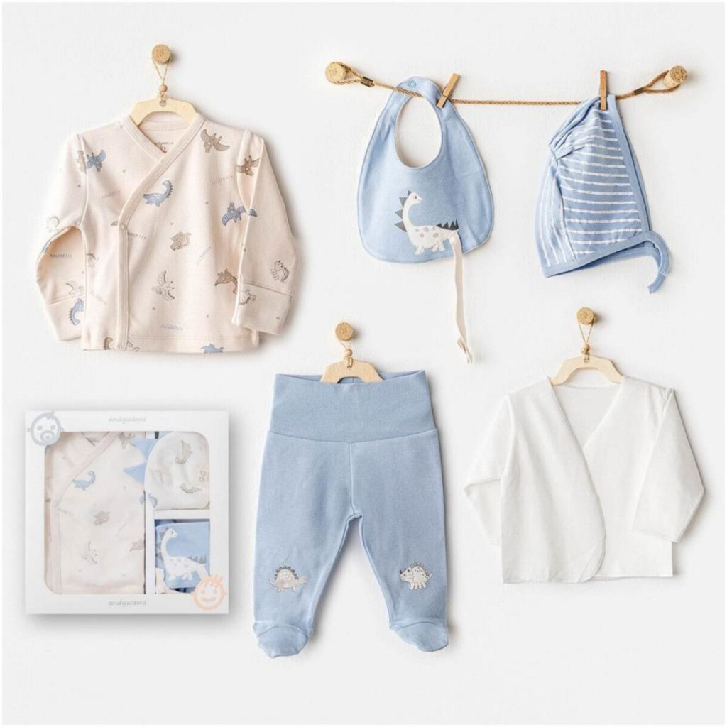 Nessiworld Andywawa AC25910 Newborn Set Dino 5'Li Hastane Çıkışı Nessiworld Andywawa AC25910 Newborn Set Dino 5'Li Hastane Çıkışı