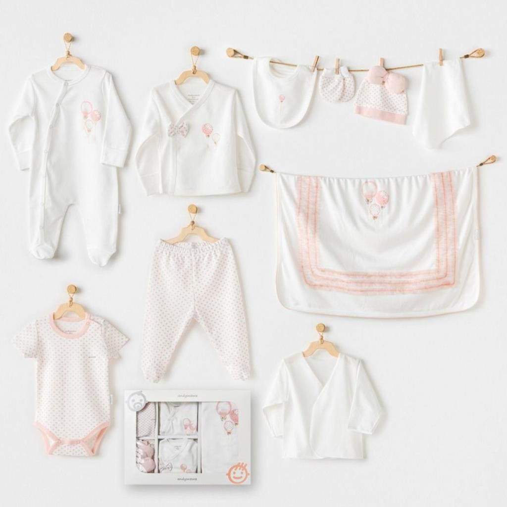 Nessiworld Andywawa AC25551 Newborn Set Pınk Baloons 10'Lu Hastan