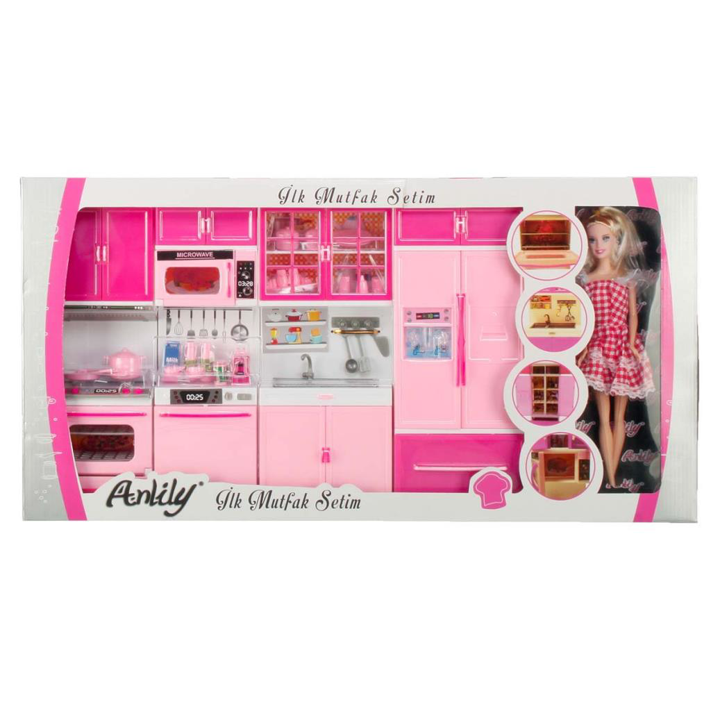 Just Cheap Store Nessiworld Anlily İlk Mutfak Setim Bebekli 4'Lü Set