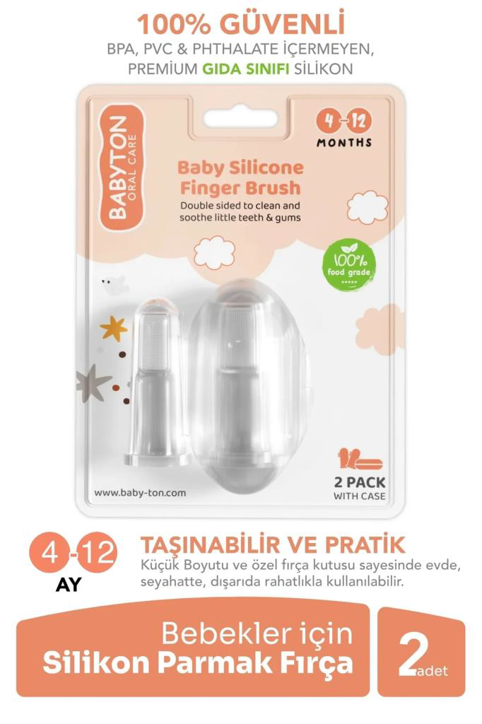 Nessiworld Babyton Silikon İkili Parmak Fırça Nessiworld Babyton Silikon İkili Parmak Fırça