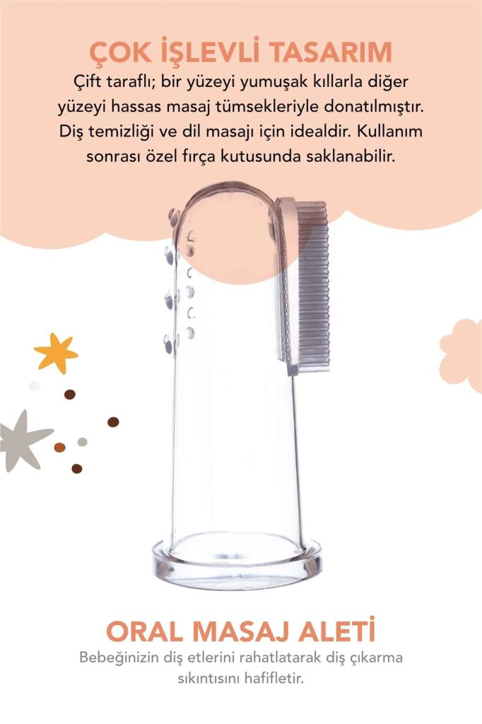 Nessiworld Babyton Silikon İkili Parmak Fırça Nessiworld Babyton Silikon İkili Parmak Fırça