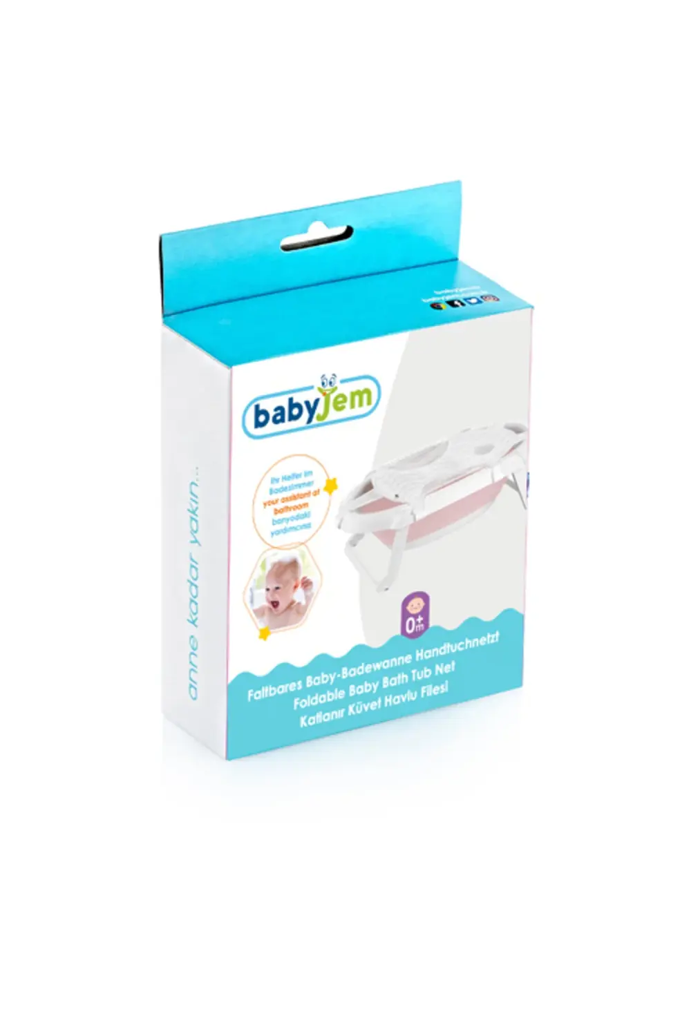 Nessiworld BabyJem Katlanır Küvet Havlu Filesi 625 Beyaz