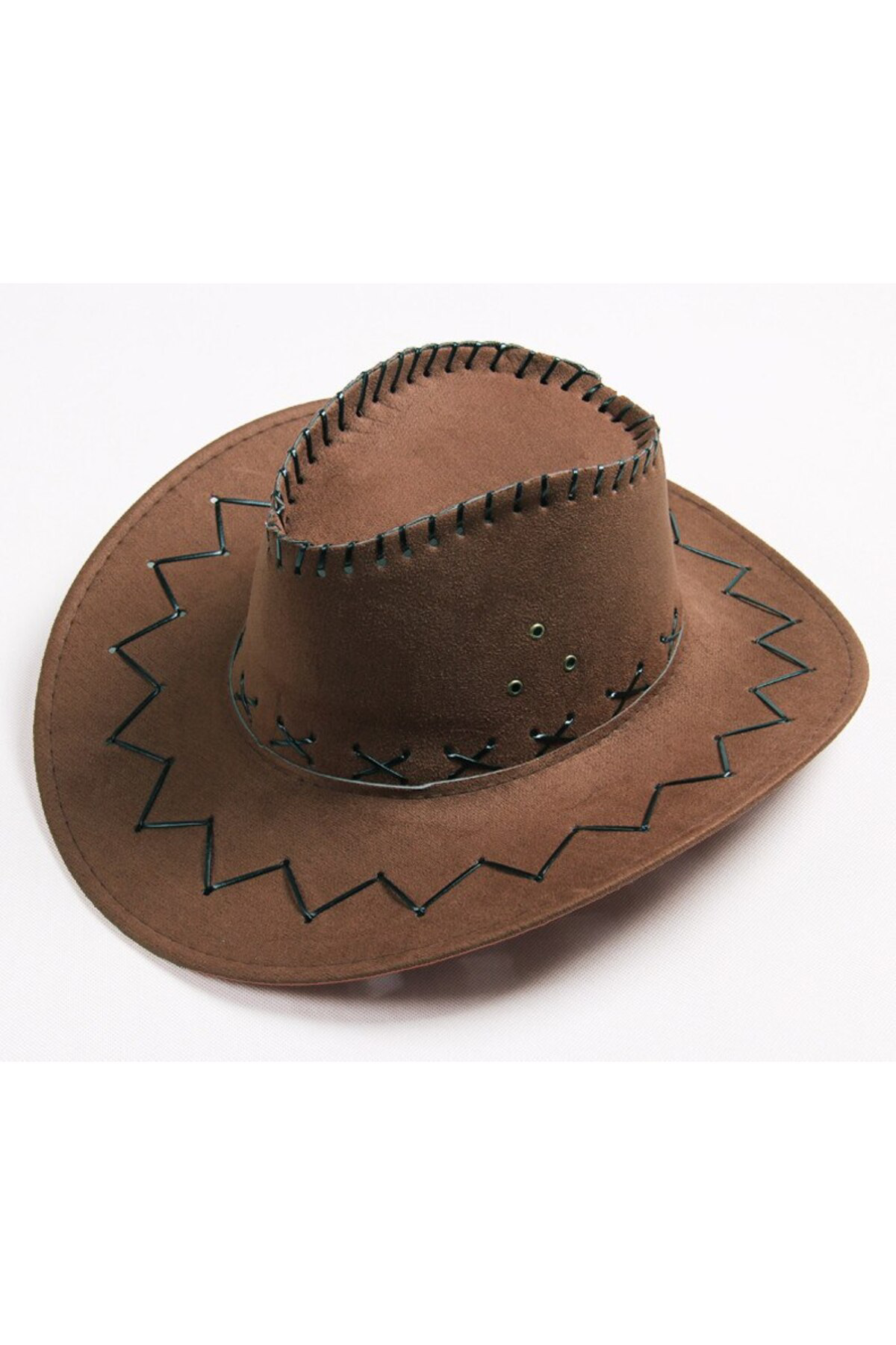 Nessiworld Bağcıklı Çocuk Boy Nubuk Süet Kovboy Şapkası Koyu Kahv Nessiworld Bağcıklı Çocuk Boy Nubuk Süet Kovboy Şapkası Koyu Kahv