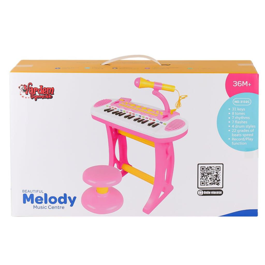 Nessiworld BAO-3132C Mini Piano 24 Tuşlu Mp3 ve Mikrofon Nessiworld BAO-3132C Mini Piano 24 Tuşlu Mp3 ve Mikrofon