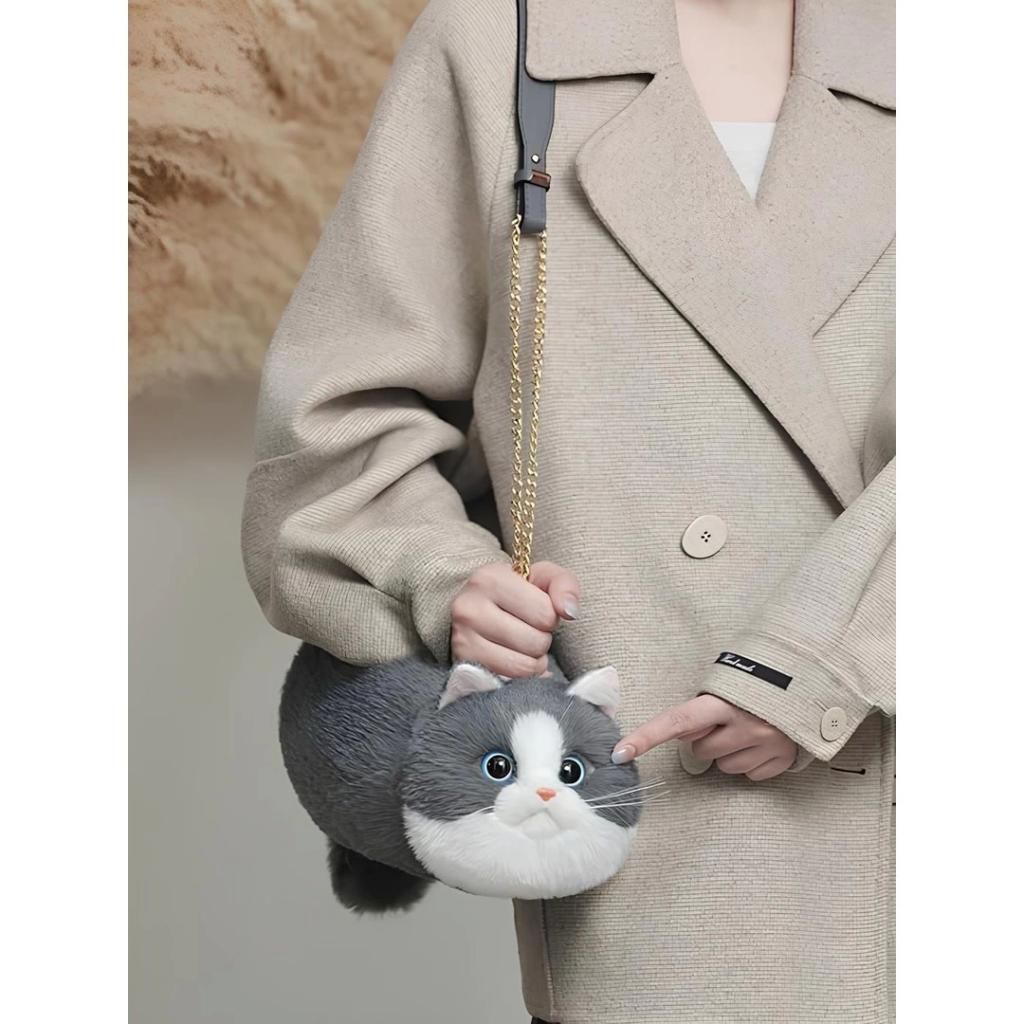 Nessiworld B&D Kedi El Çantası Gri Nessiworld B&D Kedi El Çantası Gri
