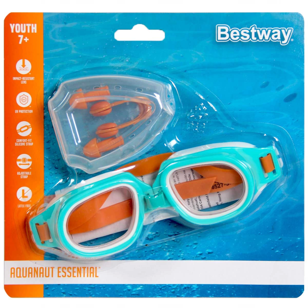 Nessiworld Bestway Hydro Swim Kulak ve Burun Tıkacı Yüzücü Gözlük