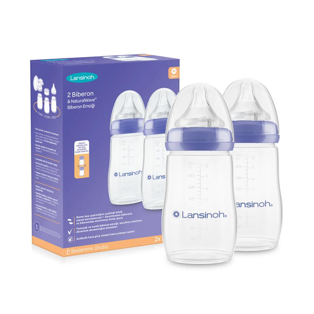 Nessiworld Biberon 2li Natural Wawa Biberon Emziği 240ml Nessiworld Biberon 2li Natural Wawa Biberon Emziği 240ml