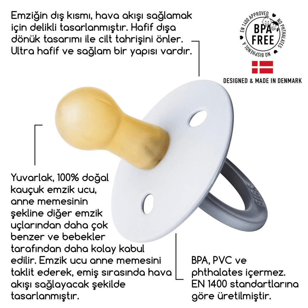Nessiworld Bibs Colour Kauçuk Emzik 0-6 Ay Sage Glow Nessiworld Bibs Colour Kauçuk Emzik 0-6 Ay Sage Glow