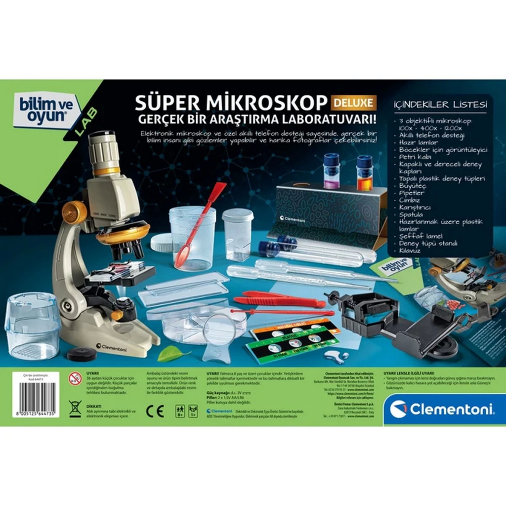 Nessiworld Bilim ve Oyun Süper Deluxe Mikroskop Nessiworld Bilim ve Oyun Süper Deluxe Mikroskop