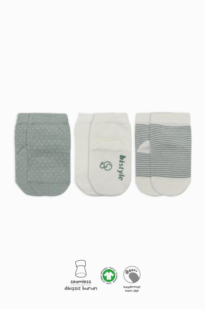 Nessiworld Bistyle Puanlı Kaymaz Penye Soket Çorap 3'Lü BS10108 N Nessiworld Bistyle Puanlı Kaymaz Penye Soket Çorap 3'Lü BS10108 N