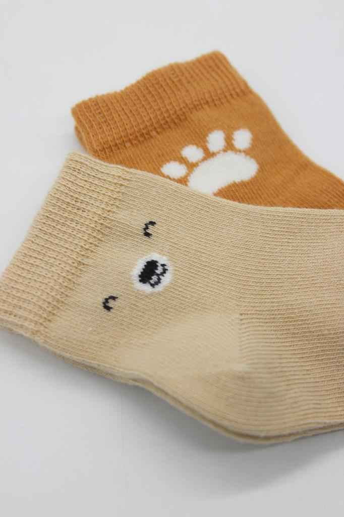Nessiworld Bistyle Bear Penye Soket Çorap 2'Li BS10116 Bej Nessiworld Bistyle Bear Penye Soket Çorap 2'Li BS10116 Bej