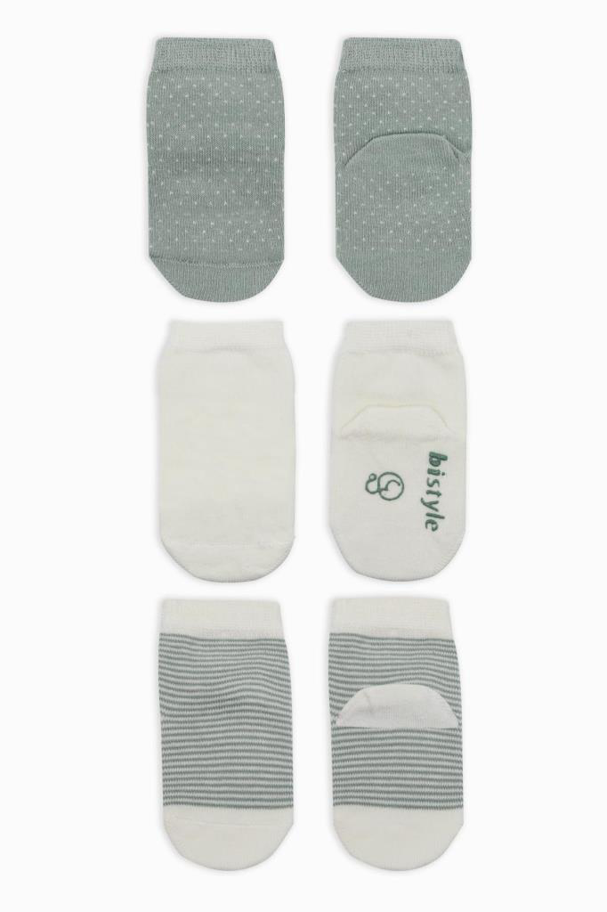 Nessiworld Bistyle Puanlı Kaymaz Penye Soket Çorap 3'Lü BS10108 N Nessiworld Bistyle Puanlı Kaymaz Penye Soket Çorap 3'Lü BS10108 N