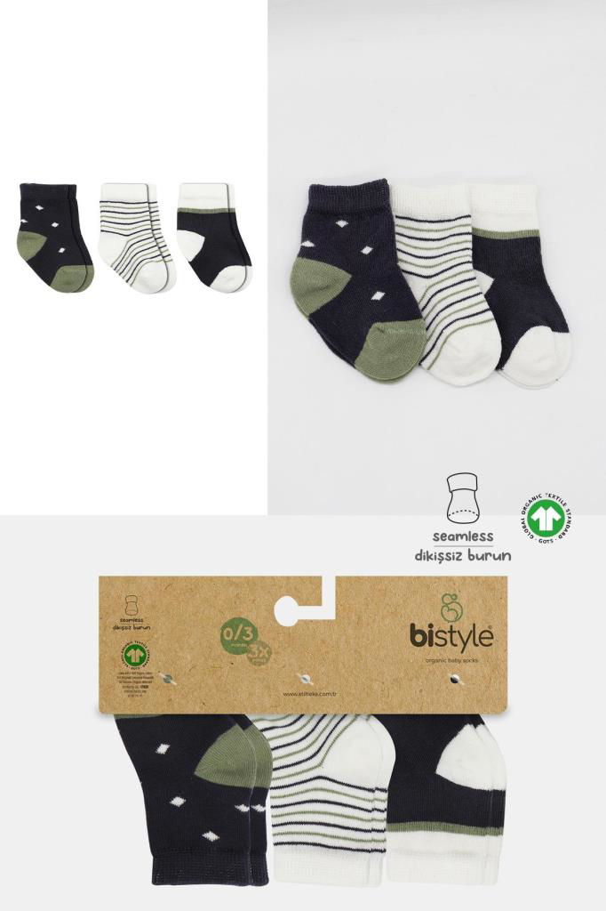 Nessiworld Bistyle 3'Lü Penye Erkek Soket Çorap BS10111 Antrasit