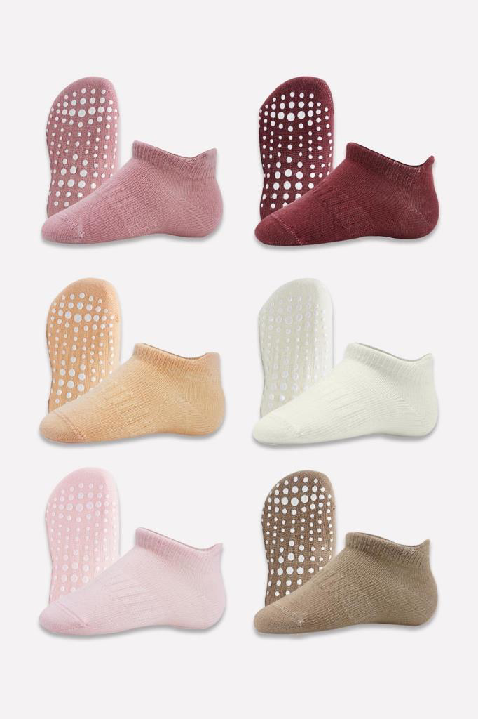 Nessiworld Bistyle 6'Lı Sneakers Kaymaz Penye Çorap BS20102 Gül K Nessiworld Bistyle 6'Lı Sneakers Kaymaz Penye Çorap BS20102 Gül K