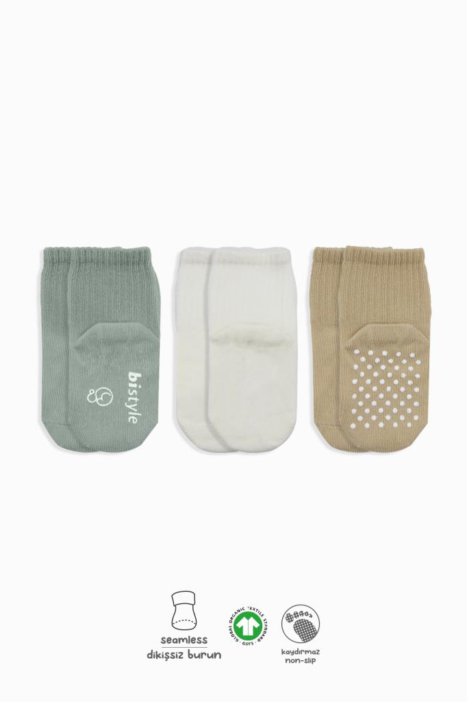 Nessiworld Bistyle Basic Kaymaz Penye Soket Çorap 3'Lü BS10106 Ni Nessiworld Bistyle Basic Kaymaz Penye Soket Çorap 3'Lü BS10106 Ni