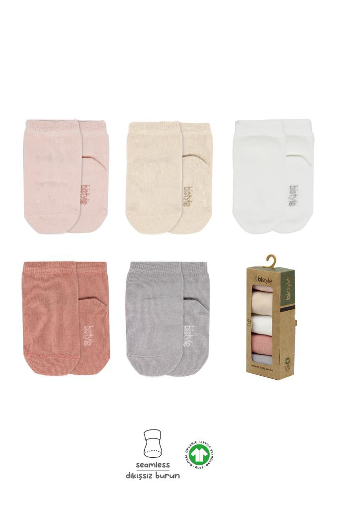 Nessiworld Bistyle 5'li Penye Soket Kutulu Basic Çorap 10131 Pudr