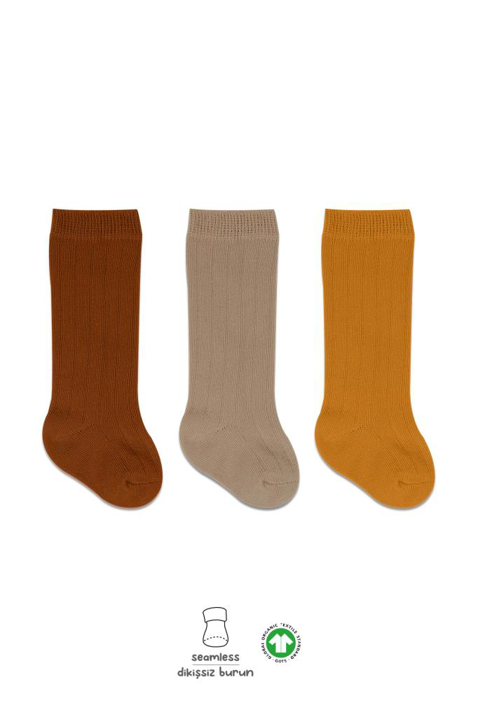 Nessiworld Bistyle Derby Dizaltı Çorap 3'Lü BS40101 Hardal Bej Kr Nessiworld Bistyle Derby Dizaltı Çorap 3'Lü BS40101 Hardal Bej Kr