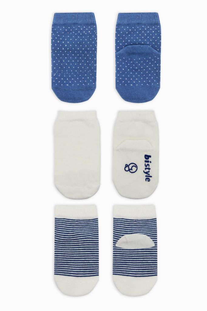 Nessiworld Bistyle Puanlı Kaymaz Penye Soket Çorap 3'Lü BS10108 İ Nessiworld Bistyle Puanlı Kaymaz Penye Soket Çorap 3'Lü BS10108 İ
