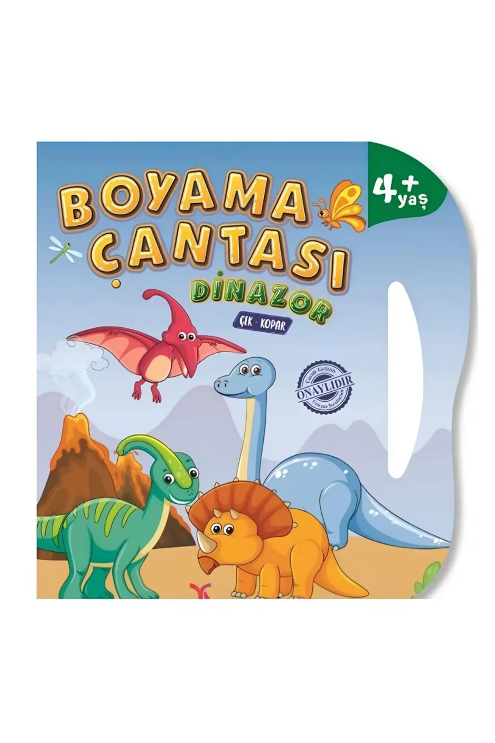 Nessiworld Boyama Çantası Çek Kopar Boyama Kitabı Dinozor