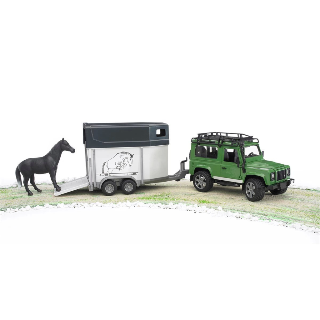 Nessiworld Bruder Land Rover Arazi Aracı Ve At Nakil Aracı BR0259 Nessiworld Bruder Land Rover Arazi Aracı Ve At Nakil Aracı BR0259
