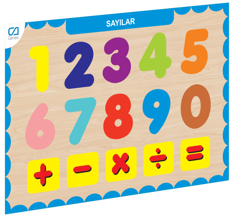 Nessiworld CAAHS-3207 CA GAMES AHŞAP SAYILAR BUL-TAK