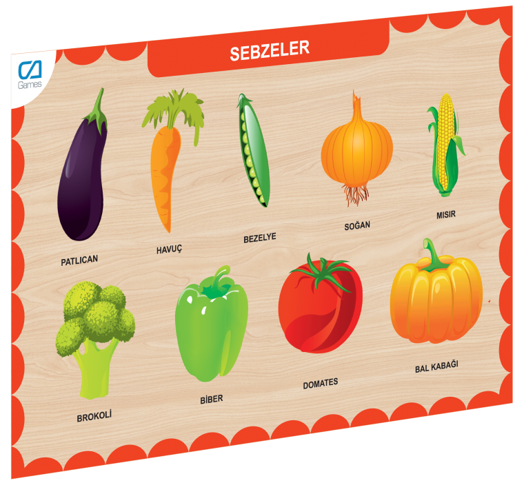 Nessiworld CAAHS-3205 CA GAMES AHŞAP SEBZELER BUL-TAK Nessiworld CAAHS-3205 CA GAMES AHŞAP SEBZELER BUL-TAK