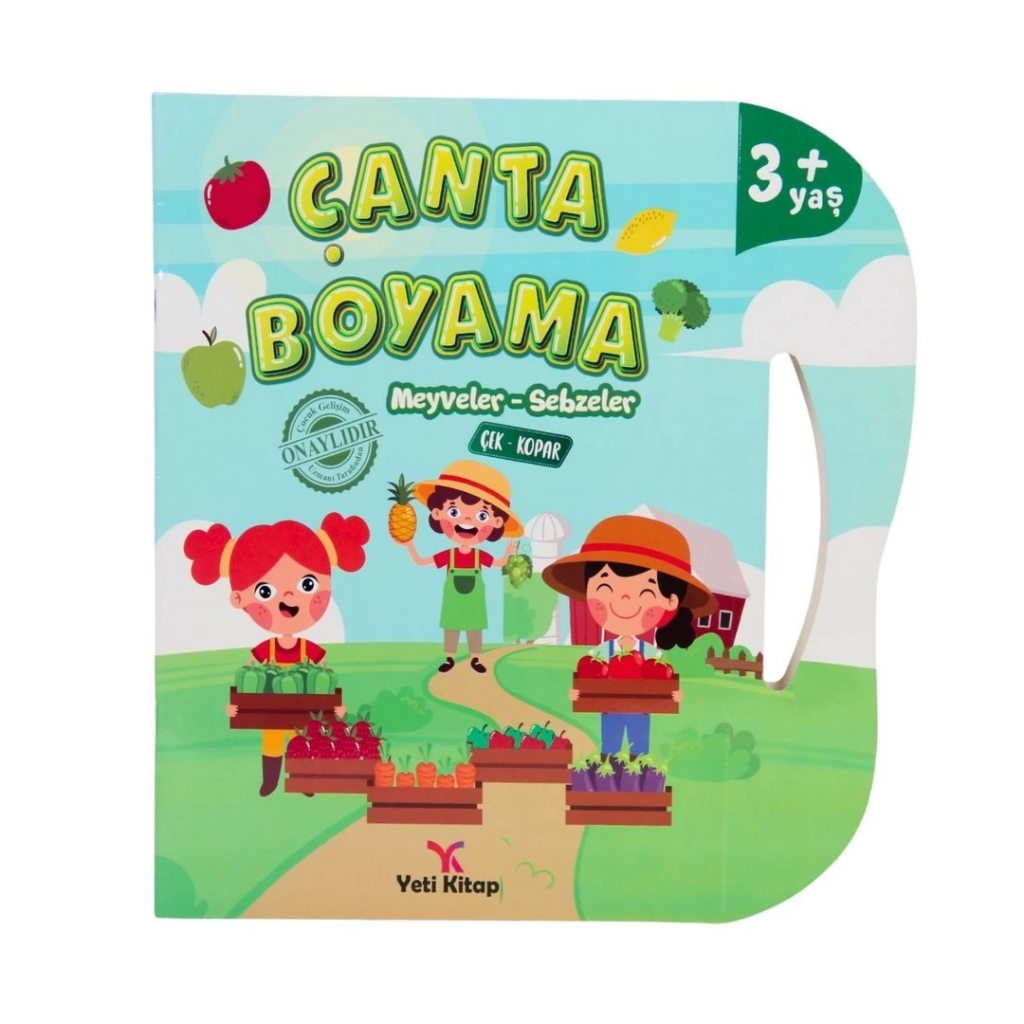 Nessiworld Çanta Kitap Boyama Kitabı Meyve ve Sebzeler